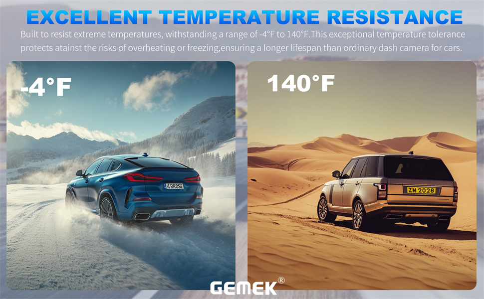 Автомобільний відеореєстратор GEMEK 4K/2K 360° огляду, 4-канальна Dashcam (передня, задня, ліва та права камери), 5G Wi-Fi, керування через додаток, G-сенсор, нічна зйомка, 3.16
