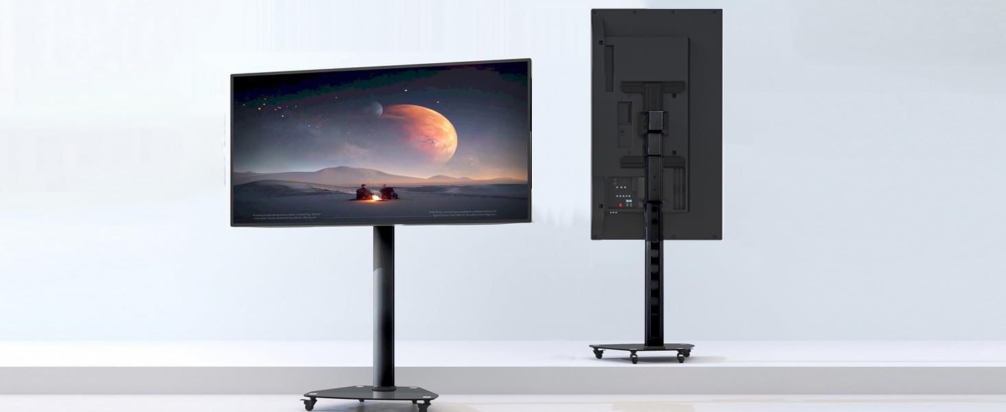 Підставка для телевізора XTRARM Proton 300: регульована висота 191 см, VESA, USB, розетки, 32-75