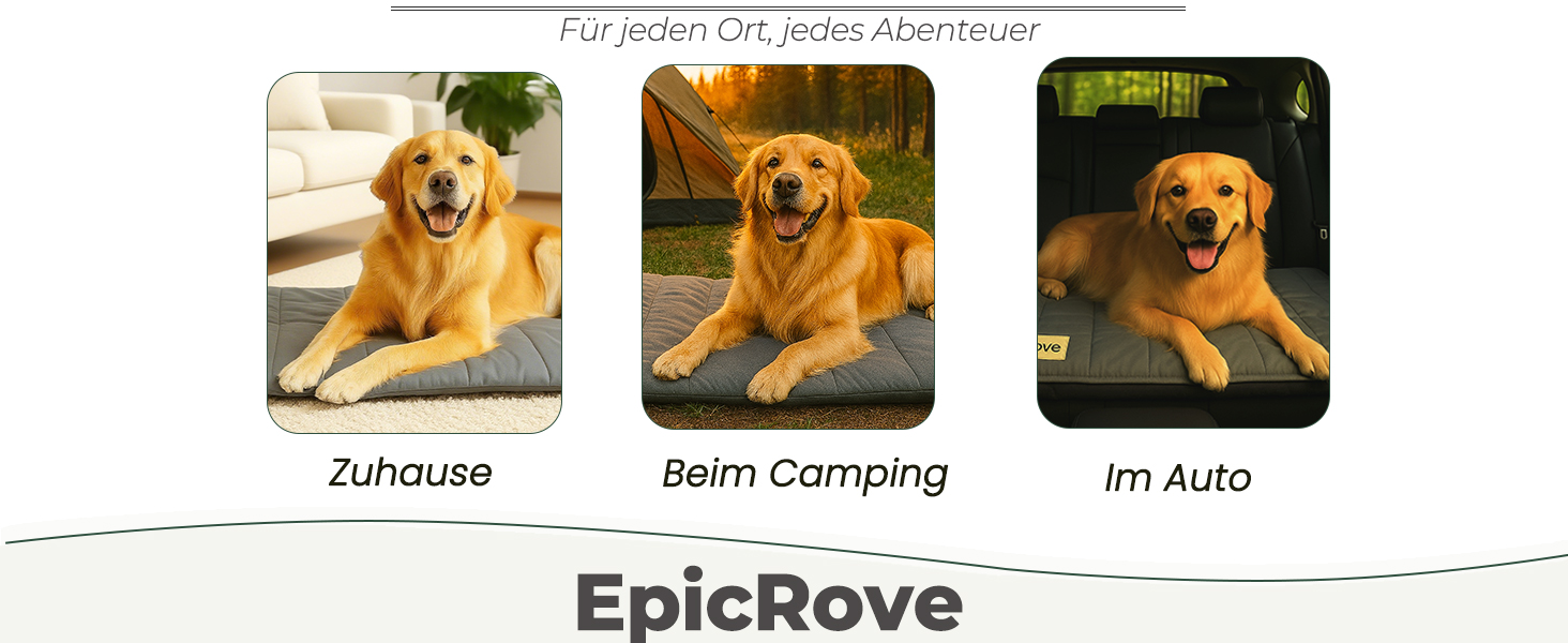 Водонепроникний килимок для собак 110x68 см – килимок для авто, подорожей та активного відпочинку (сірий)