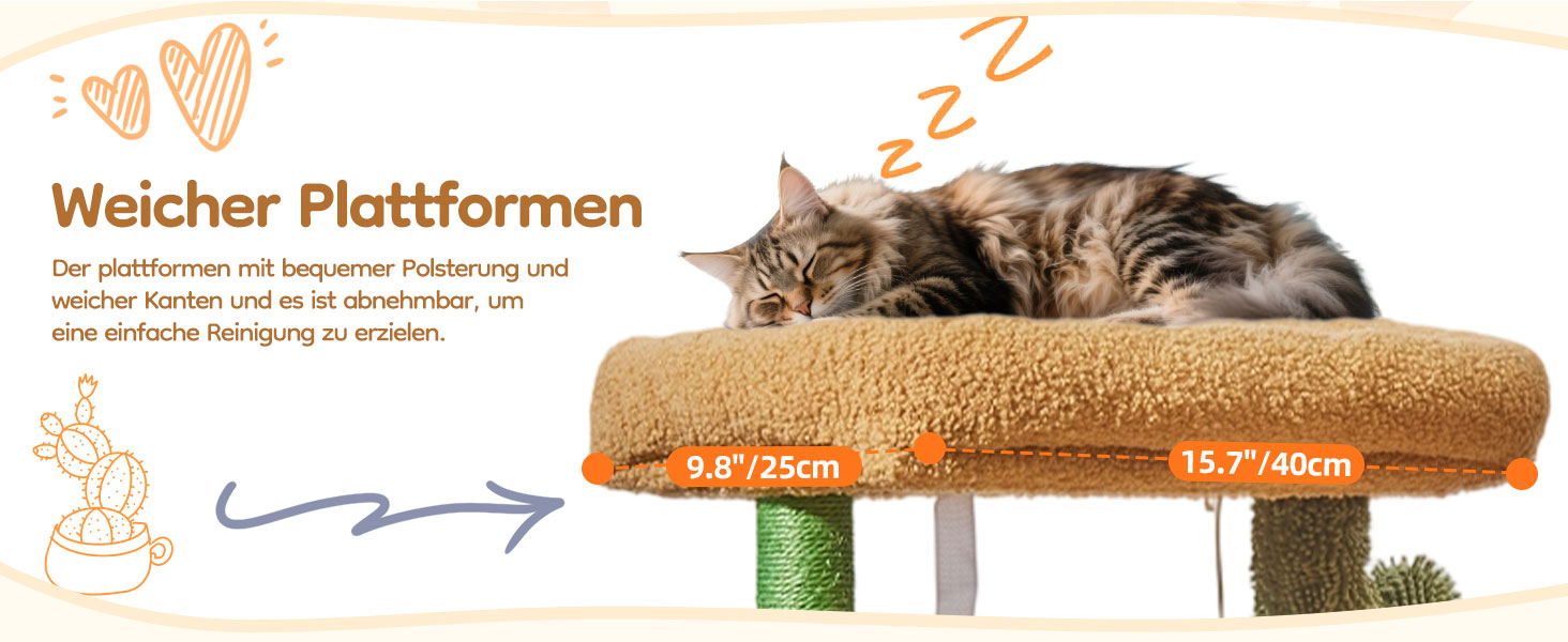 Кігтеточка Taoqimiao Klein, 98 см: котячий будиночок, корзина, 4 стовпчики, м'ячі, зелений (MS029SW)