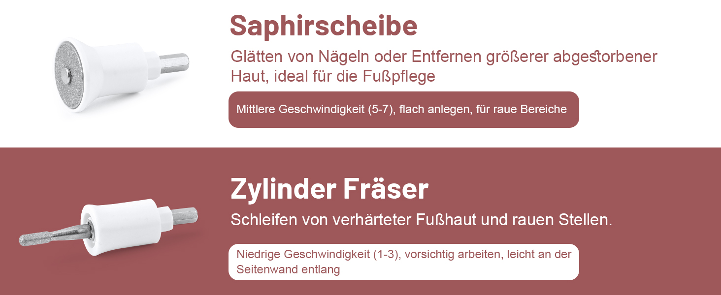 Електричний набір для манікюру та педикюру AOMEES з 9 насадками, 10 швидкостей, LED-підсвічуванням, для гелевих та товстих нігтів, з кейсом