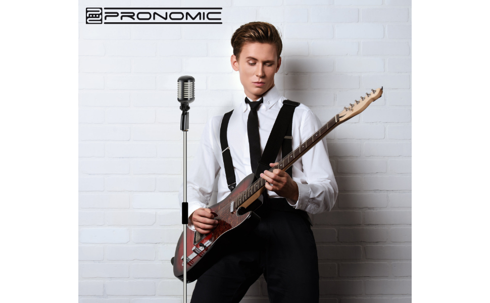 Pronomic DM-66R: Ретро-мікрофон для вокалу, динамічний, чорно-білий