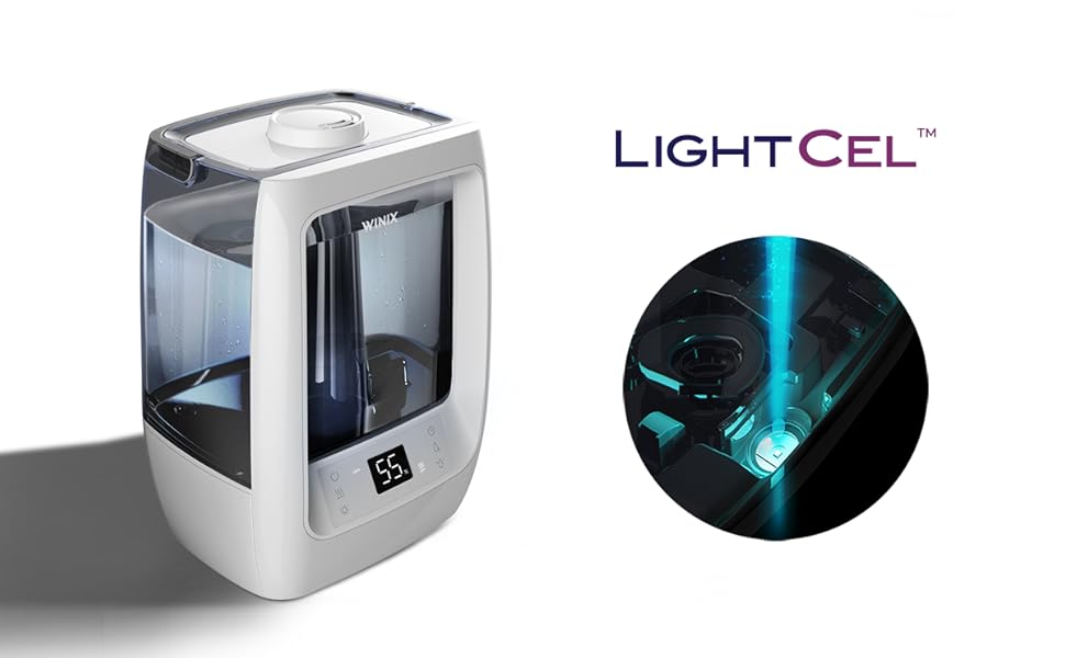 Ультразвуковий зволожувач повітря Winix L500 - 400 мл/год, 7,5 л резервуар, холодний/теплий пар, аромадифузор, автоматичний режим