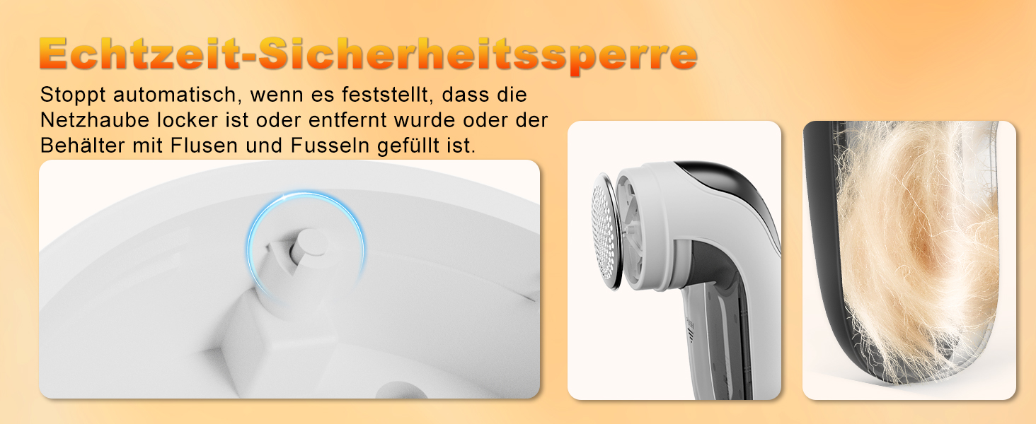 Електричний видалення ворсу для одягу, меблів та текстилю - портативний бездротовий пристрій з LED-дисплеєм та 3 рівнями налаштування