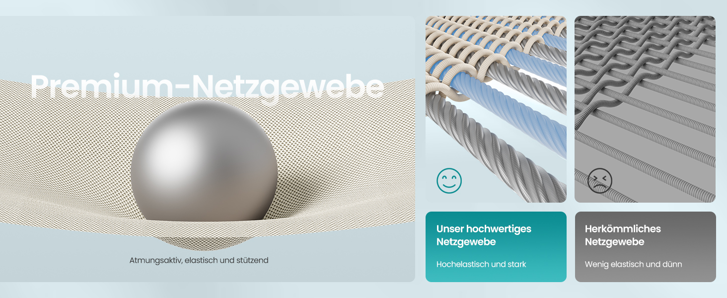 Офісний стілець SONGMICS з регульованою поперековою підтримкою та підголівником, сітчаста спинка, максимальне навантаження 150 кг, регульована висота, колір пісочний (OBN063B01)