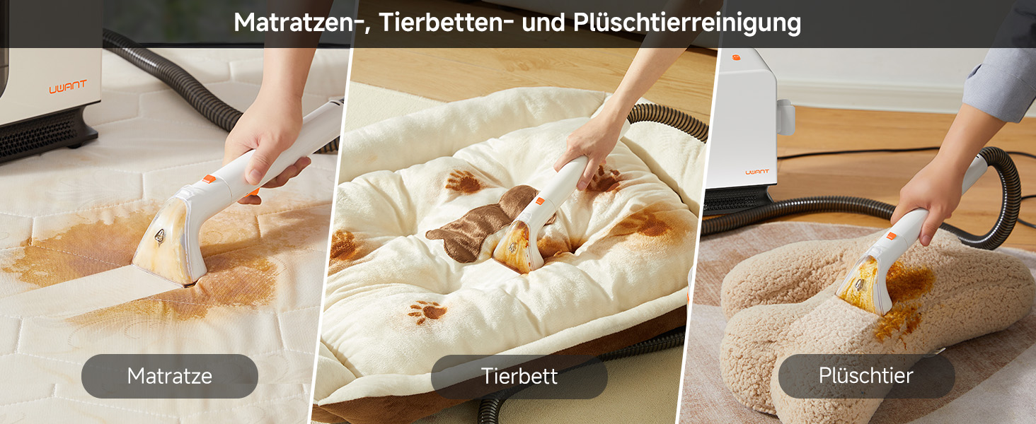 Uwant B300 Pro: Професійний очищувач меблів та килимів, 18000 Па, для диванів, килимів та матраців