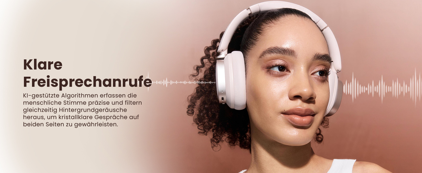 Навушники бездротові Edifier ES850NB Over-Ear з шумозаглушенням, Hi-Res Audio, Bluetooth 5.4, рожеві