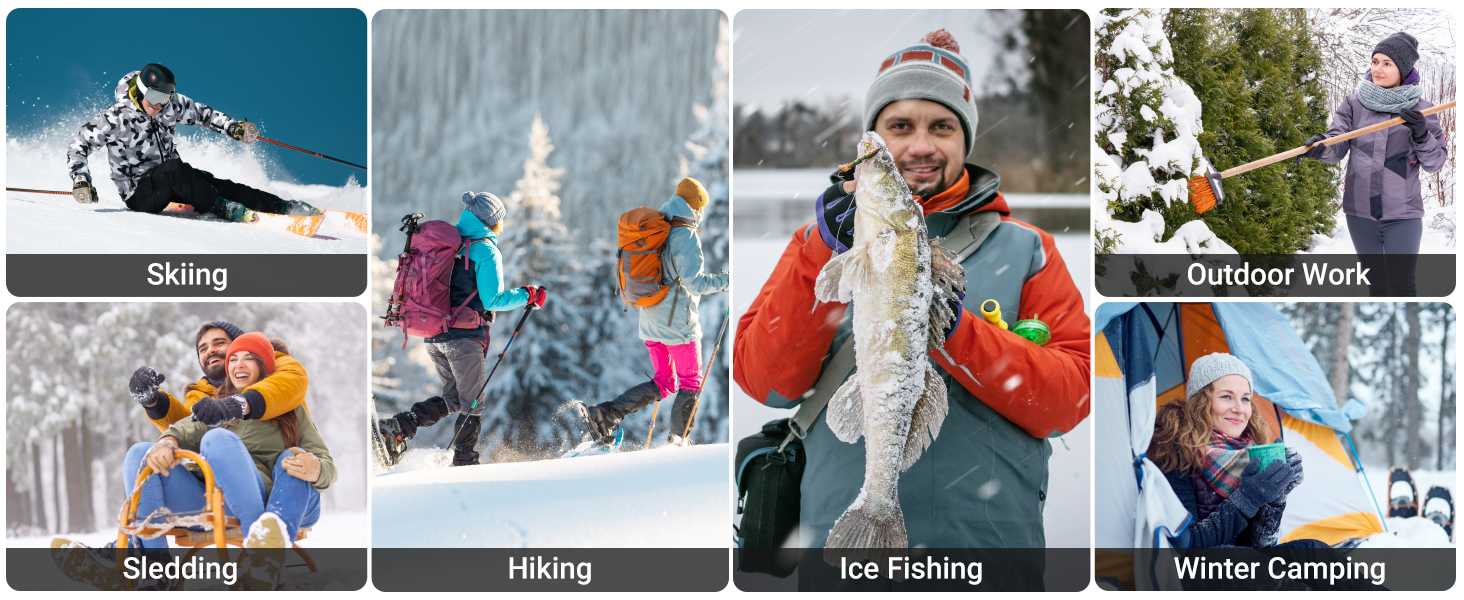 Тепла флісова жилетка Telguua з підігрівом для чоловіків з Powerbank 5V 10000mAh, 6 зон нагріву, 3 рівні температури, керування 2 зонами, для кемпінгу, піших прогулянок, сноубордингу, чорна