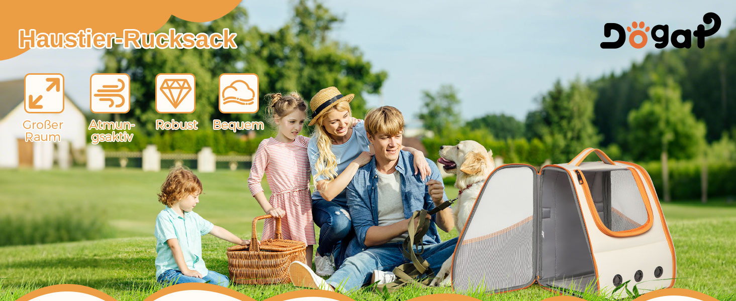 Рюкзак для кота/собаки, складаний, з вентиляцією, оранжево-білий