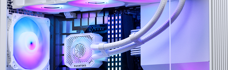 Корпус для ПК Phanteks XT V3 Mini-Tower Micro-ATX, білий, загартоване скло, 3x 120мм RGB вентилятори, підтримка радіатора 360мм та GPU 430мм