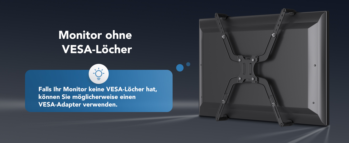 Кріплення для монітора HUANUO для Ultrawide до 49 дюймів, 18 кг, регульований кронштейн, VESA 100x100mm (RGB)