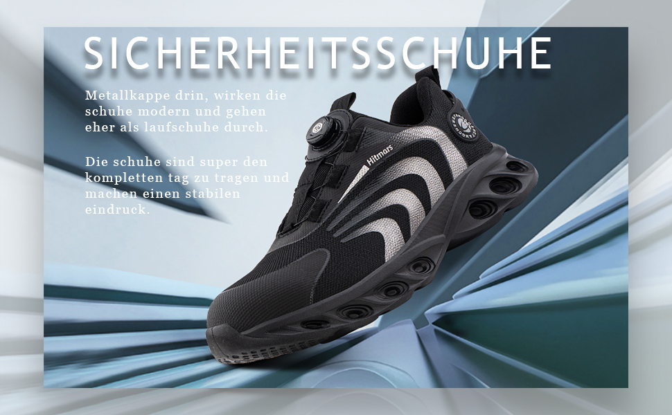 Черевики для роботи Hitmars: чоловічі та жіночі, з металевим носком, зручні кухарські черевики, легкі, для дахів, чорні та сині, EU36-48