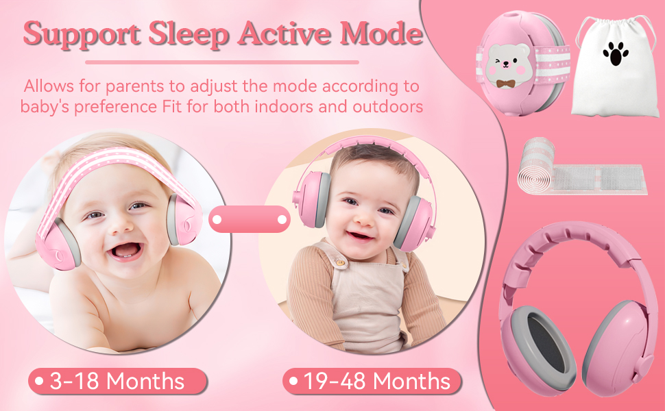 Навушники для захисту слуху для малюків Mumba (рожеві)