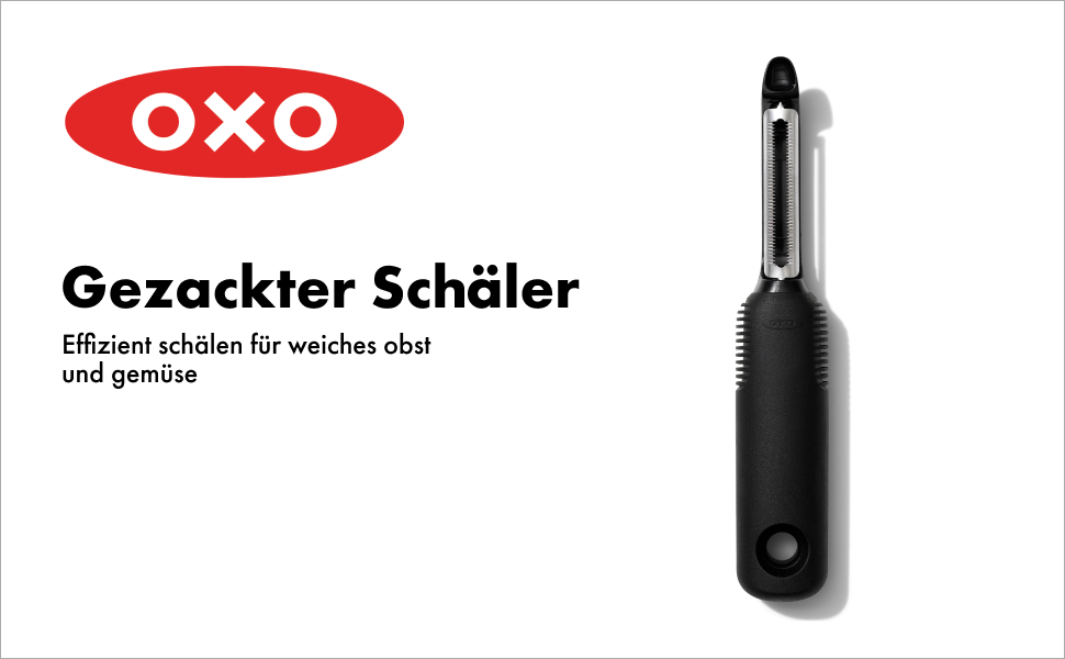 Ніж OXO Steel з нержавіючої сталі, чорний, серрейторний (хвилястий)