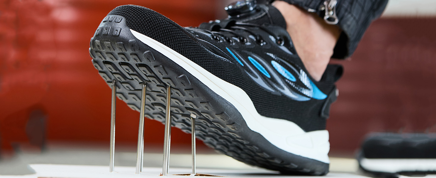 Черевики робочі, захисні для чоловіків та жінок. Легкі, спортивні, дихаючі, зі сталевим підноском. Розміри 36-46 EU, 46 EU. Колір: коричневий, на кнопці-фіксаторі.