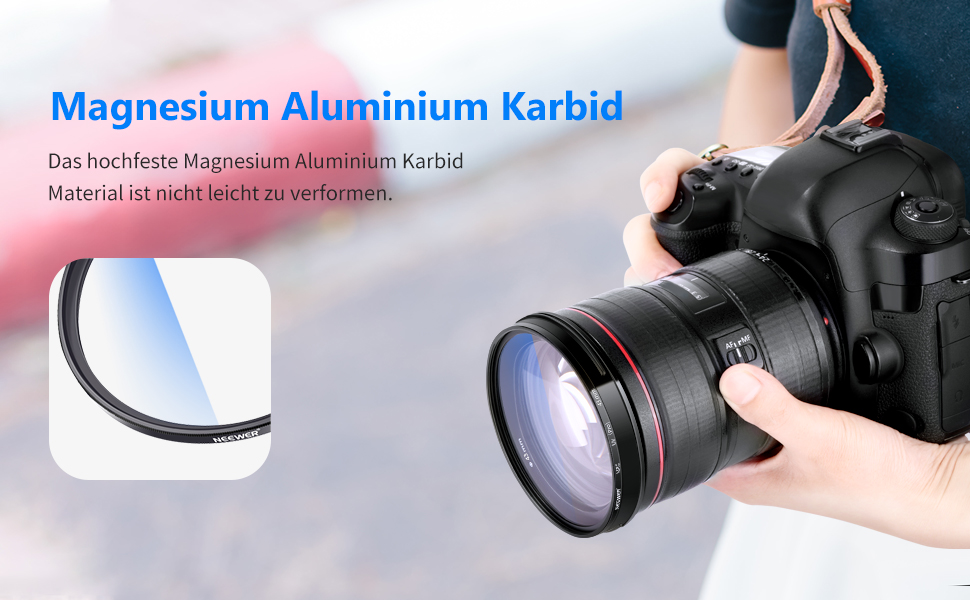 Фільтр NEEWER MRC UV 43mm з багатошаровим покриттям, захисний фільтр для об'єктиву, водонепроникний, стійкий до подряпин