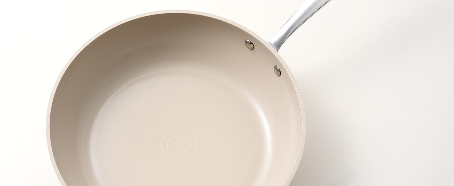 Набір сковорідок Redchef з керамічним покриттям, алюміній, 20/24/28 см, для всіх типів плит, індукційні, без PTFE, PFOA, PFAS, бежевий