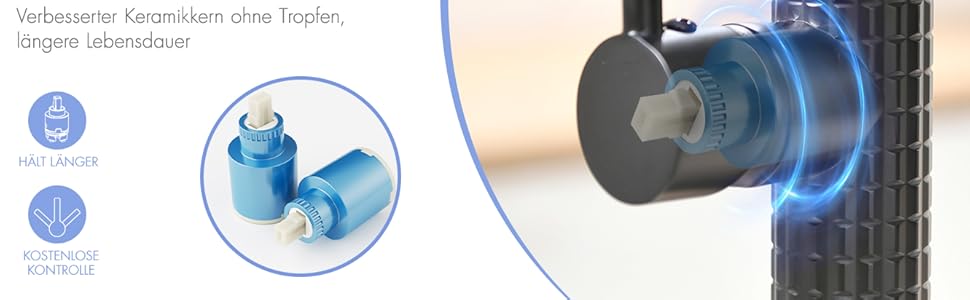 Сучасна кухонна змішувач AIMADI з висувною лійкою, поворотним гусаком на 360°, чорний/рожеве золото, для кухні та мийки