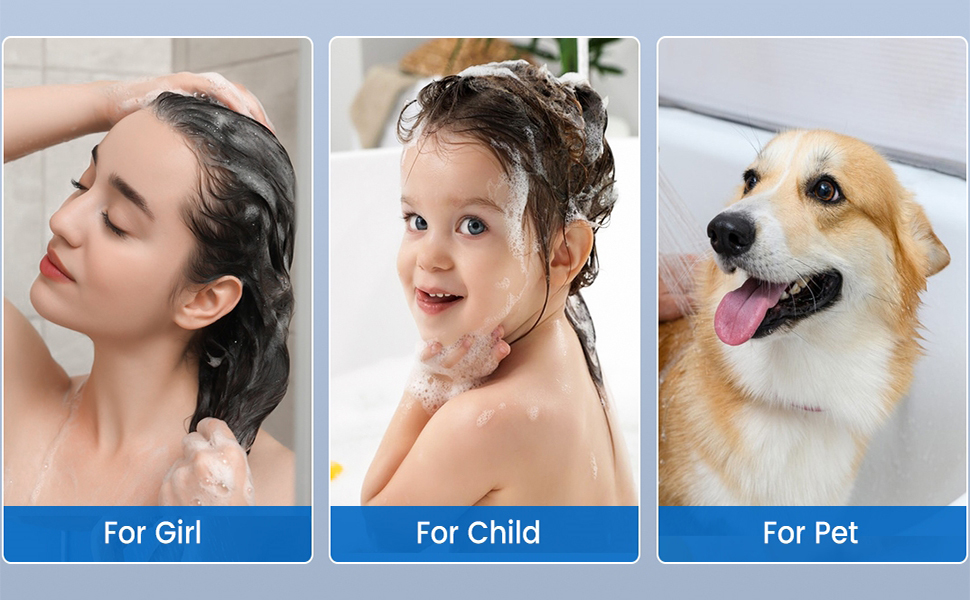 Фільтрована душова лійка з високим тиском, ручна, з шлангом, 4 режими, економія води, стоп-функція, для жорсткої води, видаляє хлор та бактерії (DY-001, чорний)