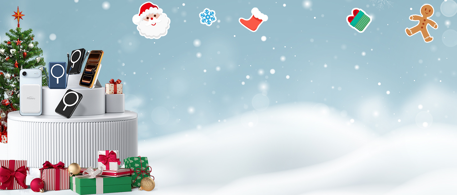 Power Bank MagSafe 5000mAh для iPhone: Швидка зарядка 20W, USB-C, Магнітне з'єднання, Сумісність з iPhone 17/16/15/14/13/12 - Чорний