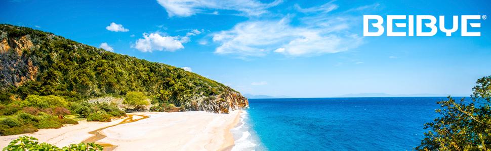 Набір валіз Beibye Hartschalen з твін-колесами (кофе, набір)