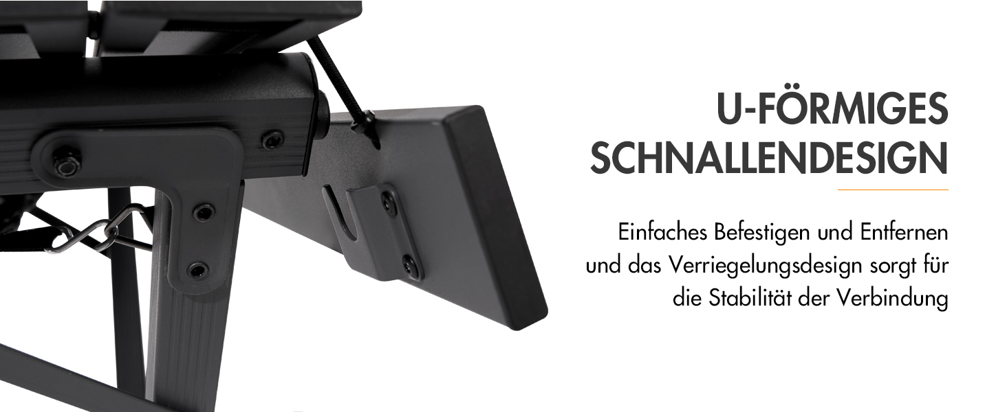 Складний кемпінговий стіл PORTAL алюмінієвий, регульована висота, 108x71 см, чорний - для пікніка, саду, подорожей