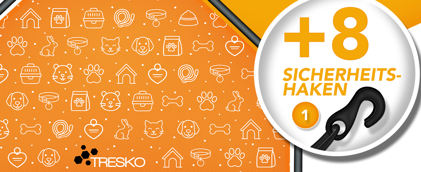 ТресКо® вольєр для цуценят 60 см, з дахом та анкерами | Вольєр для собак 8-секційний | Розкладний вольєр для собак з дверцятами | Збірка без інструментів | Вольєр для тварин, стійкий до погодних умов 77 x 60 см