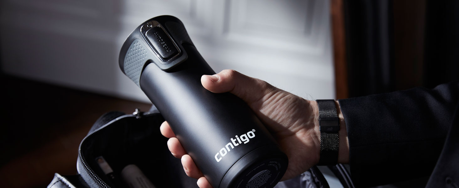 Термокружка Contigo West Loop Autoseal, нержавіюча сталь, 470 мл, чорна
