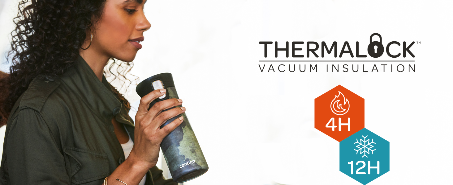 Термокружка Contigo Pinnacle Autoseal, 300 мл, нержавіюча сталь, ізольована, не протікає, з кришкою Easy-Clean, BPA-free