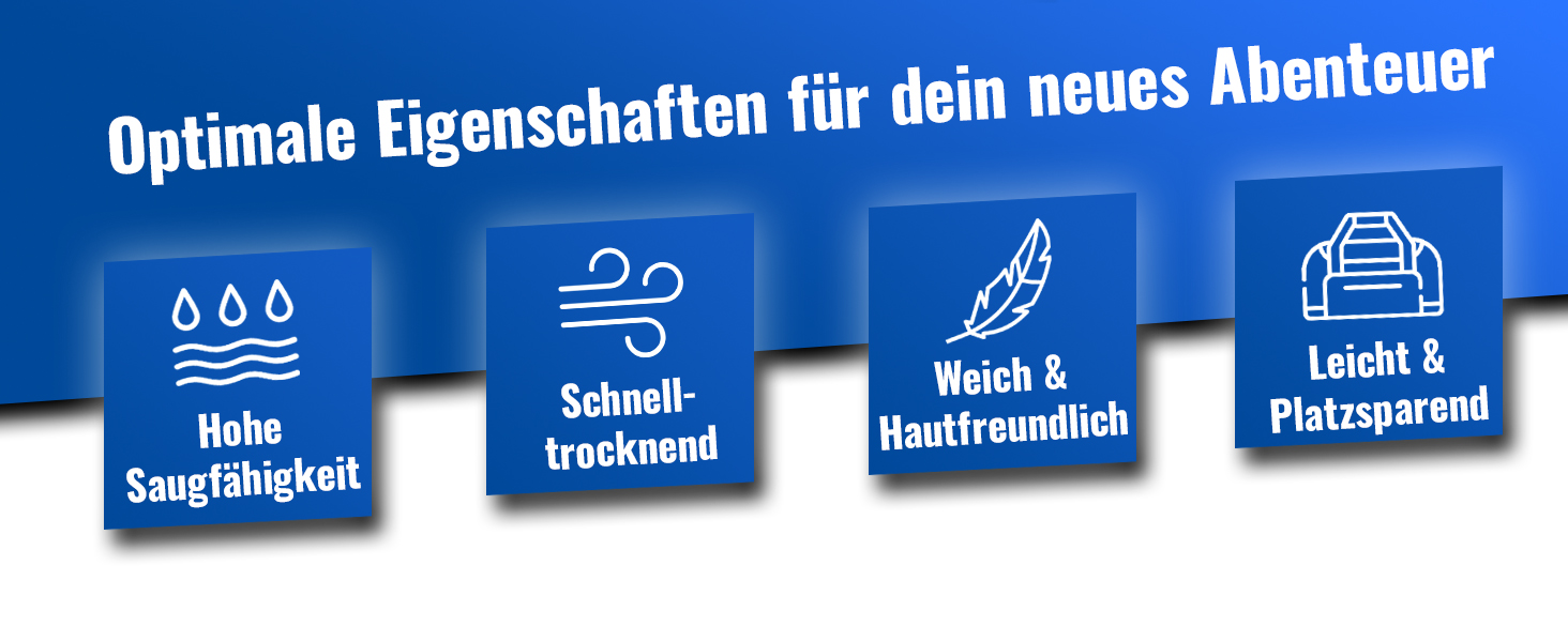 Набір мікрофібрових рушників Gipfelsport для сауни, фітнесу, спорту та пляжу (80x40 см, темно-синій)