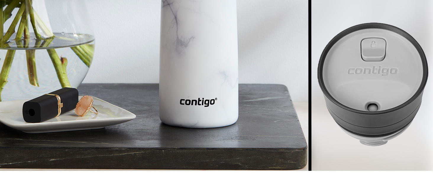 Термокружка Contigo Pinnacle Autoseal, 300 мл, нержавіюча сталь, ізольована, не протікає, з кришкою Easy-Clean, BPA-free