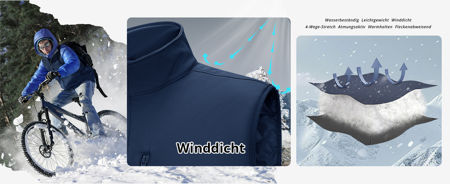 Чоловічий жилет Outdoor Venture з підкладкою, водовідштовхуючий, вітрозахисний, дихаючий. Ідеально для велоспорту, бігу та піших прогулянок (Чорний, M)