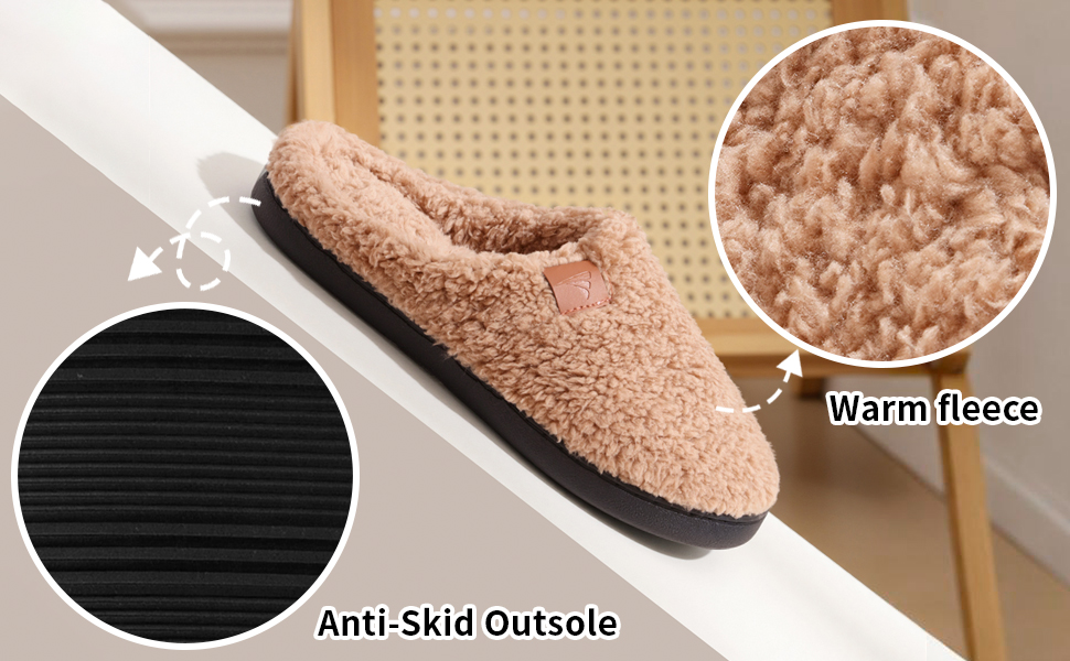 Зимові домашні тапочки для жінок та чоловіків, теплі, з тедді та плюшевим покриттям, комфортні, з м'якою підкладкою, з пам'яті ефекту, антиковзаючі, білі, 38/39 EU