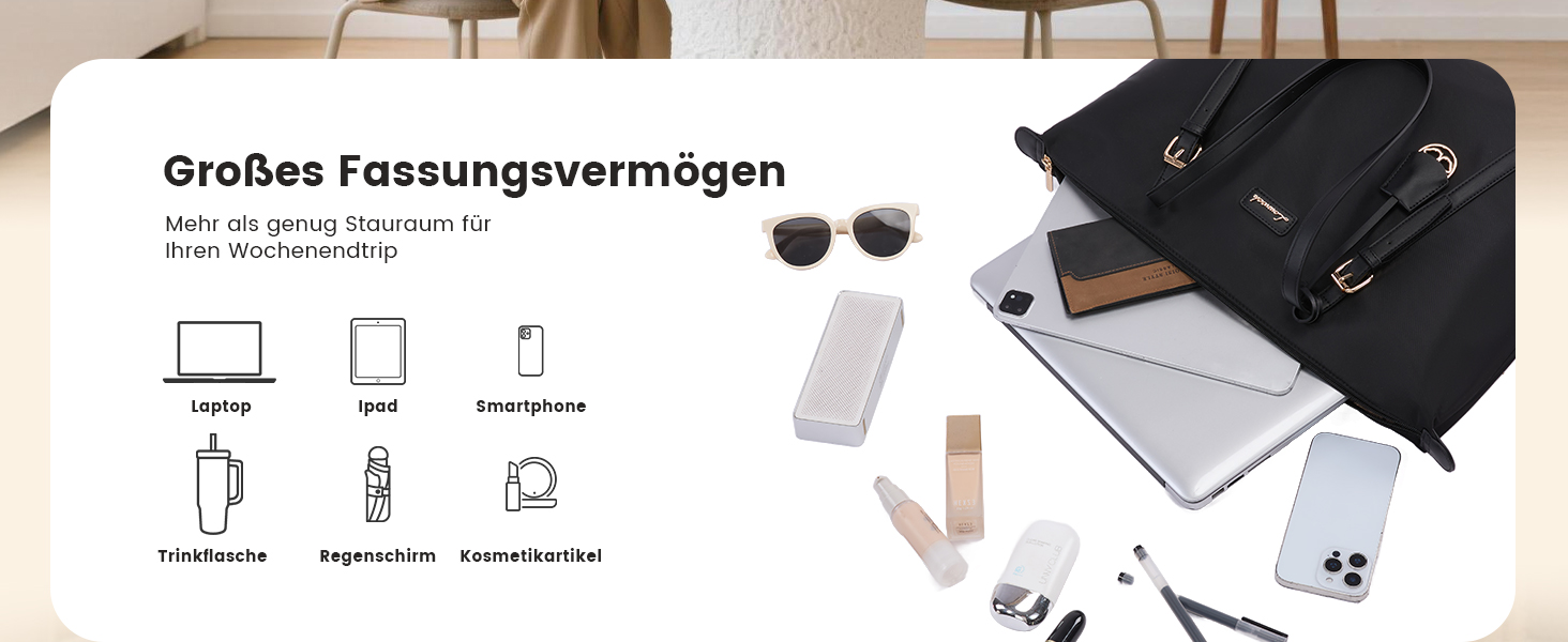 Сумка для ноутбука LOVEVOOK жіноча велика шопер для роботи, університету, школи (15.6 дюймів, синя)