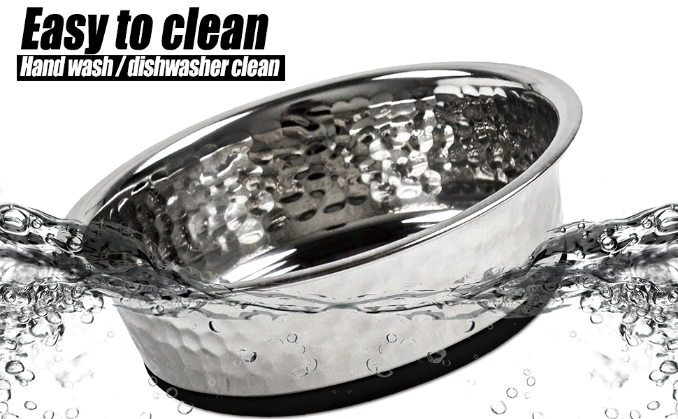 Набори мисок для собак великих, середніх та малих порід, 2 шт. з нержавіючої сталі з антиковзним силіконом, 22 см