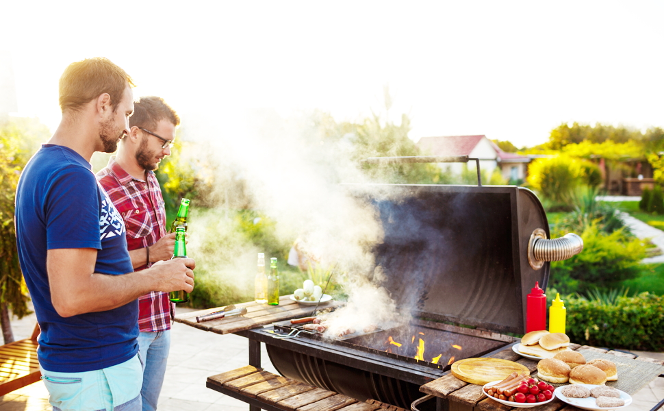 Набір гриля JUSTHERE 15 предметів: шампури, щипці, лопатки з нержавіючої сталі. Професійний аксесуар для BBQ, кемпінгу та дому. Чудовий подарунок для чоловіків