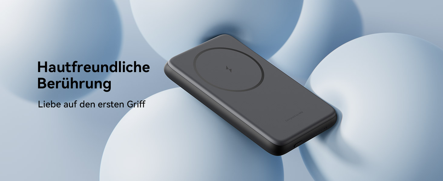 Power Bank INIU 5500mAh 20W з USB-C (вхід/вихід), магнітний акумулятор з підставкою для iPhone 16/15/14/13/12 Pro Max Mini, чорний