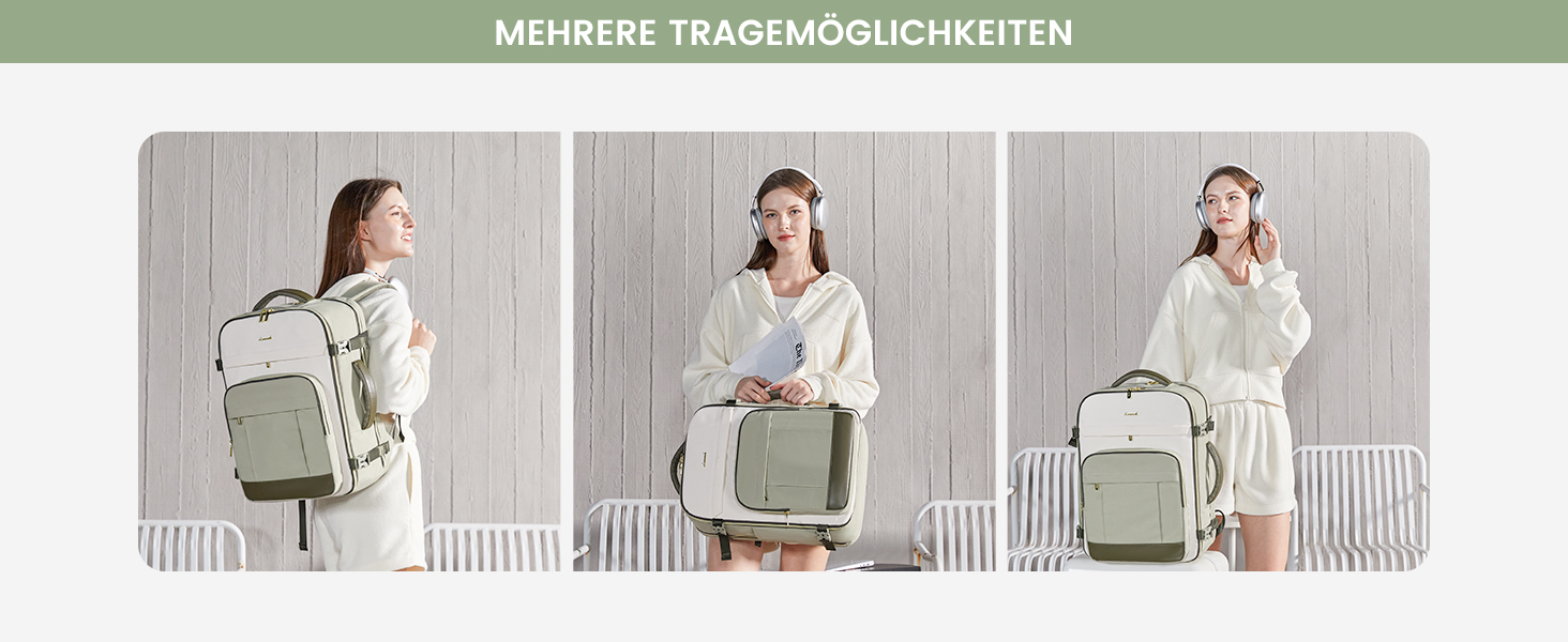 LOVEVOOK Рюкзак ручної поклажі, 40L, для ноутбука 17