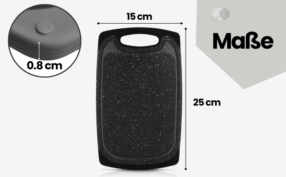 Набір з 6 дерев'яних підставок для сніданку з бамбука, 22x14x0,8 см, набір з 6 шт. (чорний/антрацит)