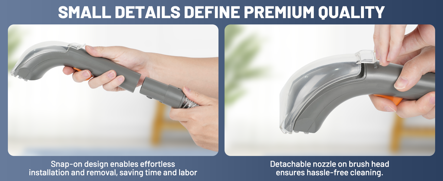 Портативний мийкий пилосос 400W з 2-танком для чищення диванів, килимів, авто та постільної білизни