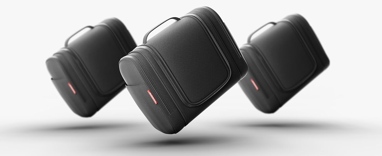 Чоловіча/Жіноча/Дитяча дорожня косметичка-органайзер Travelaner 7л, 3-в-1, чорна, водонепроникна