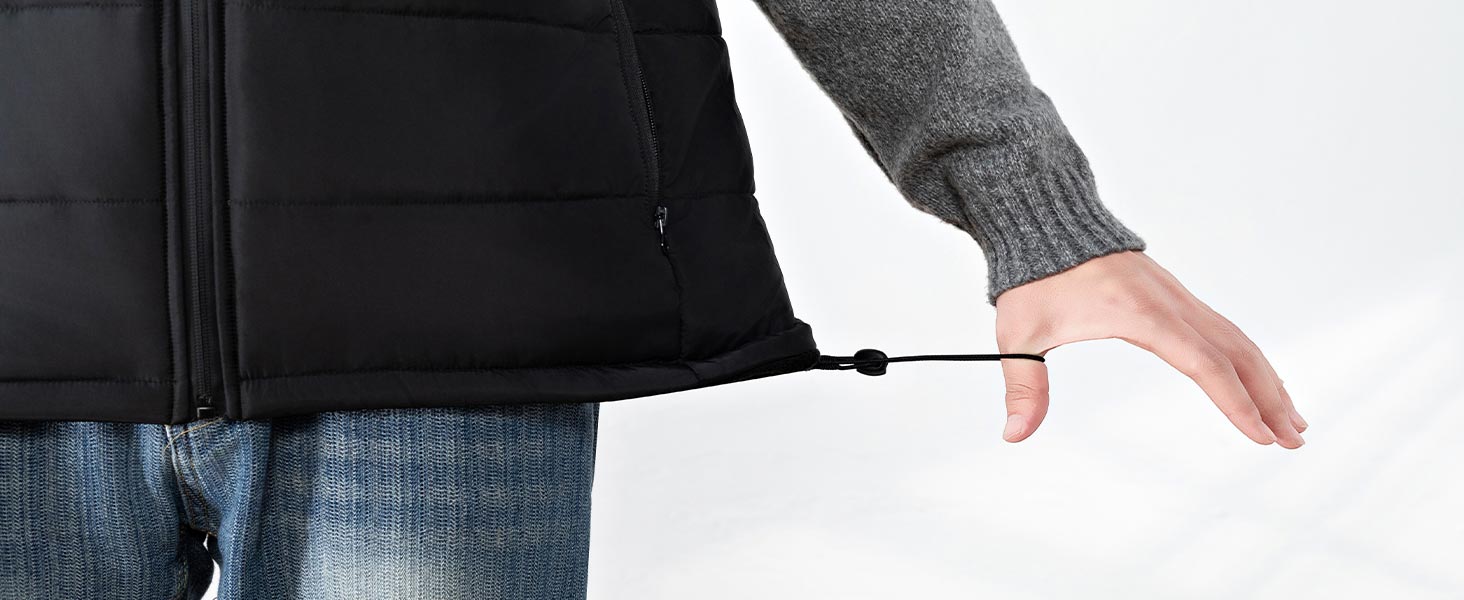 Електрична гріюча жилетка Buba Toys для чоловіків з Powerbank 20000mAh, 21 зона нагріву, 3 режими, для катання на лижах, піших прогулянок та активного відпочинку, XL, сіро-чорний колір