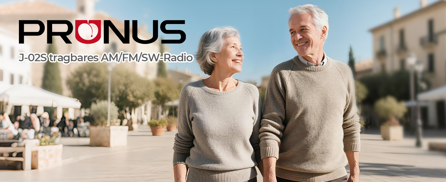 Портативне радіо PRUNUS J-02 AM/FM/SW: сонячне радіо з акумулятором 1800mAh, Bluetooth 6.0, TF-карта, USB, 2 антени