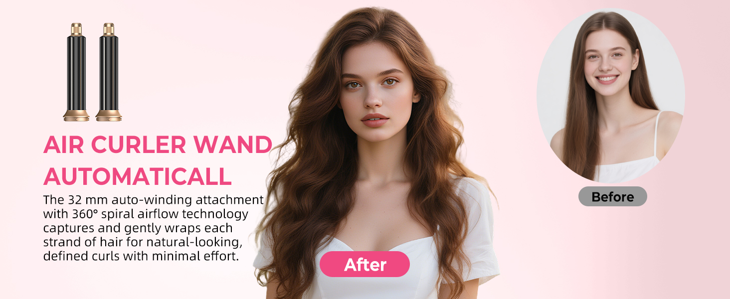 Набір для укладки волосся Pro Hairstyler 6 в 1: фен-щітка, плойка, іонізація, 1000W, чорний