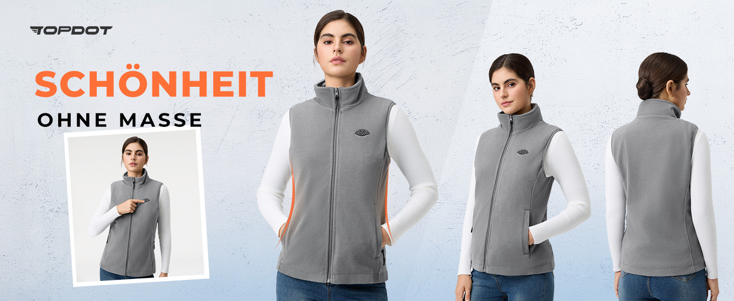 Обогреваемый жилет Topdot Daen Fleece с Powerbank 7.4V 16000mAh, 10 зон обігріву, 3 температурні режими, для катання на велосипеді, кемпінгу та outdoor-роботи (Сірий, L)