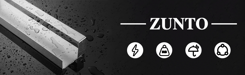 Тримач для рушників ZUNTO без свердління, самоклеючий, з нержавіючої сталі, 40 см, срібний