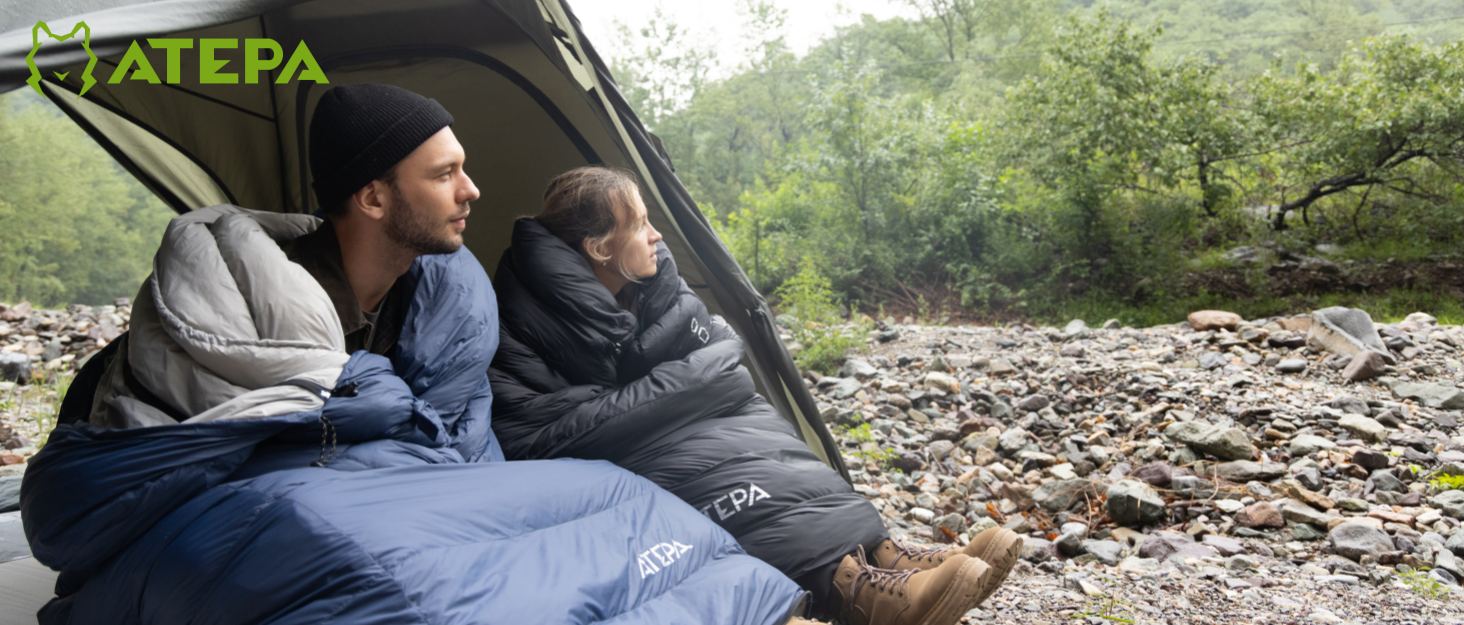 Каремат туристичний ATEPA ThermAir Ultraleicht - ізольований, 6R, R-значення 6.6, 7 камер, 11см товщини, блакитний