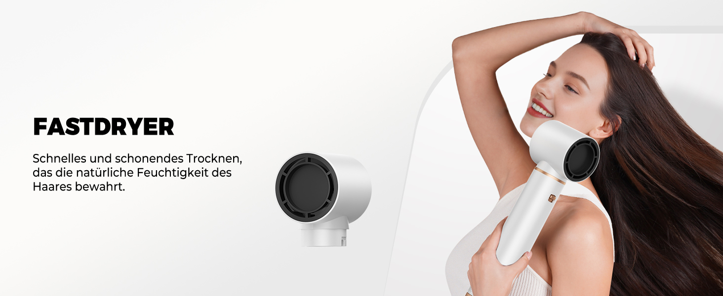 OKWRAP Hairstyler 5 в 1: Набір для укладки волосся, фен з іонами, автоматична плойка, термощітка, випрямляч. Ідеально для випрямлення, сушіння, створення об'єму та локонів. Білий, золотий.