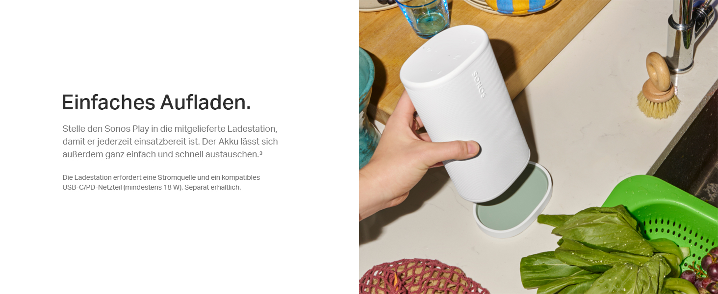 Sonos Play: Портативна бездротова колонка з потужним звуком (Чорна)