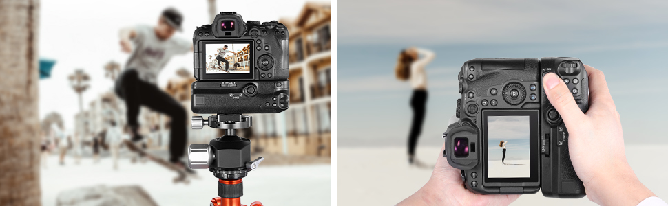 Грип батареї NEEWER BG-R10 для Canon EOS R5 R5C R6 R6 Mark II - сумісний з LP-E6/LP-E6N/LP-E6NH